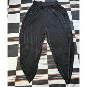 Vintage Hot Stuff Sheer Black Harem Tapered Pants. Genie Pants. Rare. S/M. USA.